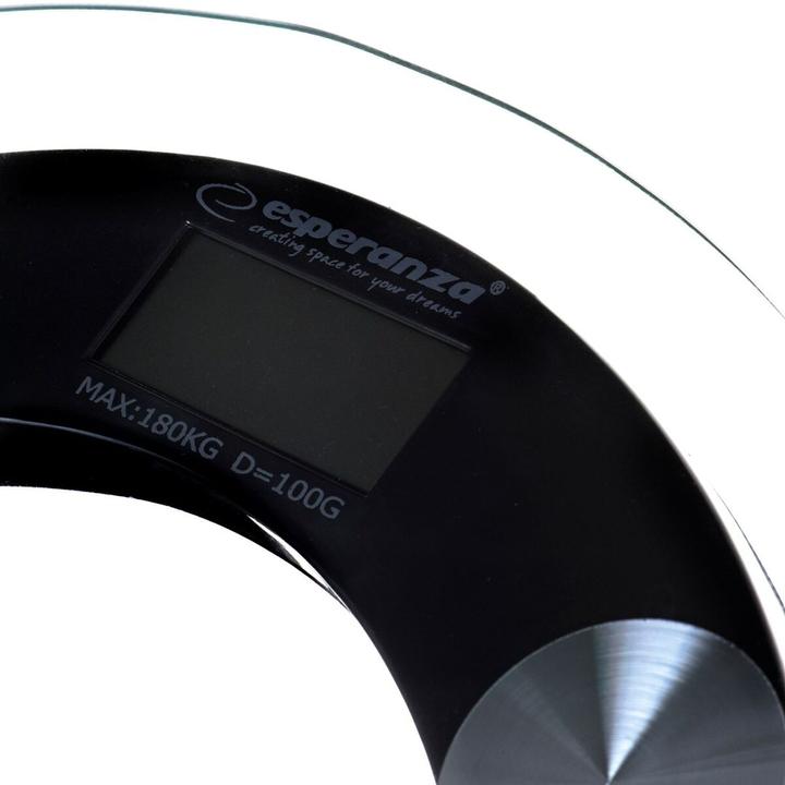 Image du produit Esperanza EBS008K - Balance électronique personnelle - 180 kg - 100 g - kg,lb - Rectangle - Schw (180 kg)