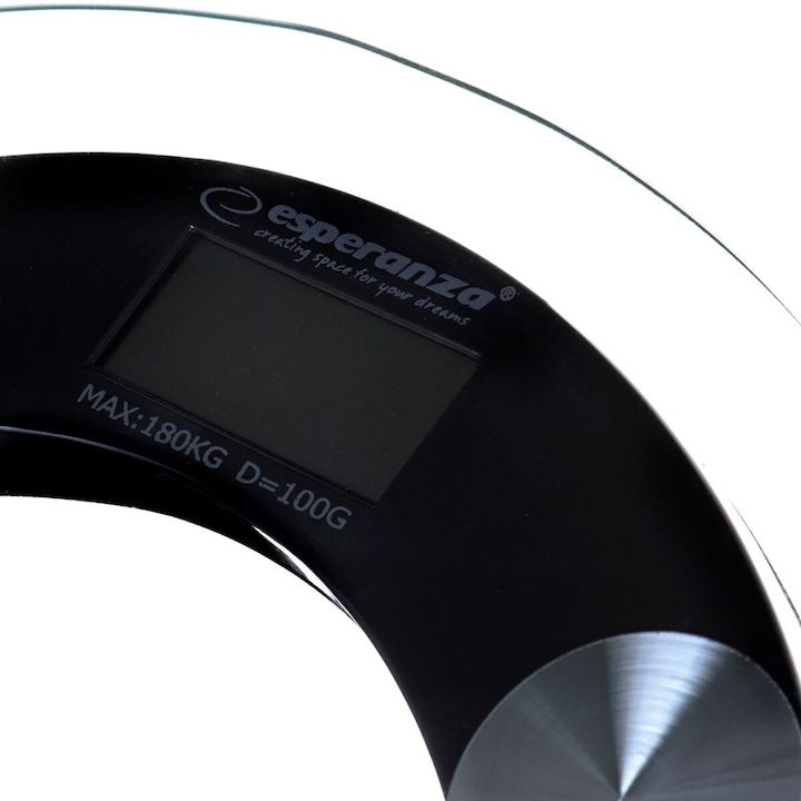 Produktbild Esperanza EBS008K - Elektronische Personenwaage - 180 kg - 100 g - kg,lb - Rechteck - Schw (180 kg)
