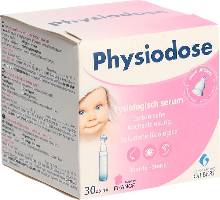 Physiodose Solution saline physiologique (30 pcs)