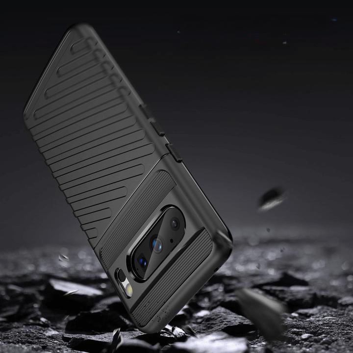 Actual product image Cover-Discount Google Pixel 8 Pro - Texture rubber case black (Google Pixel 8 Pro)