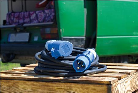 Immagine prodotto As - Schwabe 61370 Cavo di estensione dell'alimentazione nero/blu 5m (5 m, CEE)