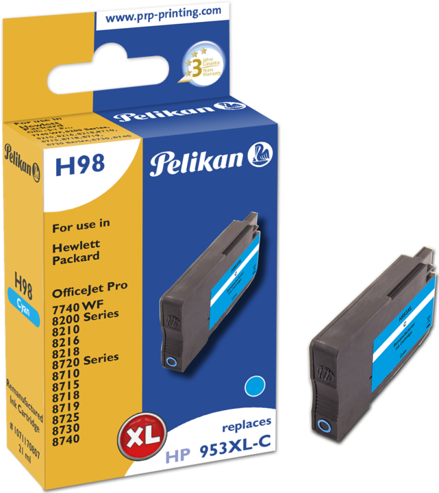 Pelikan Tinte HP 953XL Cyan (C)