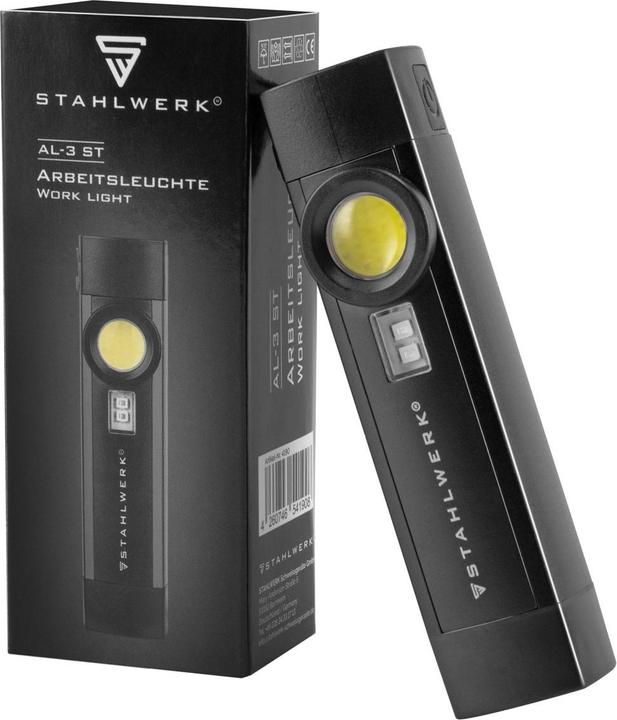 Actual product image Stahlwerk LED work light AL-3 ST with 4 light modes including UV light