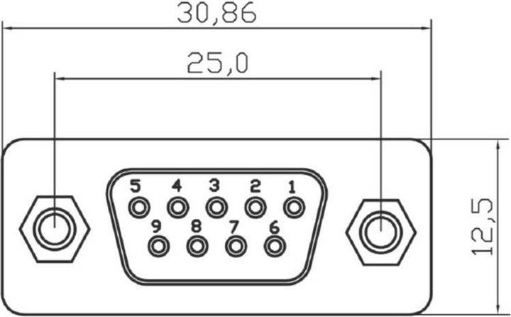 Produktbild Weidmüller FrontCom® Gender-Changer D-Sub 9 polig, Buchse/ Stecker IE-FCI-D9-FM Weidmülle
