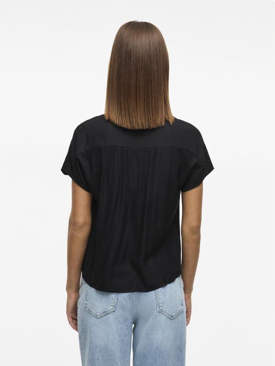 Image du produit Vila V-Ausschnitt Oberteil mit kurzen Ärmeln (44)