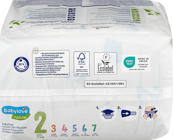 Image du produit dm babylove nature Windeln (Taille 2, Pack, 28 pcs)