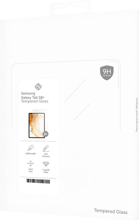 Produktbild Cazy Schutzglass Kompatibel mit Samsung Galaxy Tab S8+ Displayschutz Tempered Glass - 2 Stück (2 Stück, Galaxy Tab S8+)