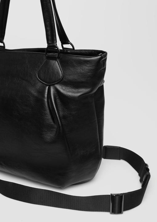 Produktbild s.Oliver Tasche Shopper aus Lederimitat mit Logoprägung und abnehmbarem Schultergurt