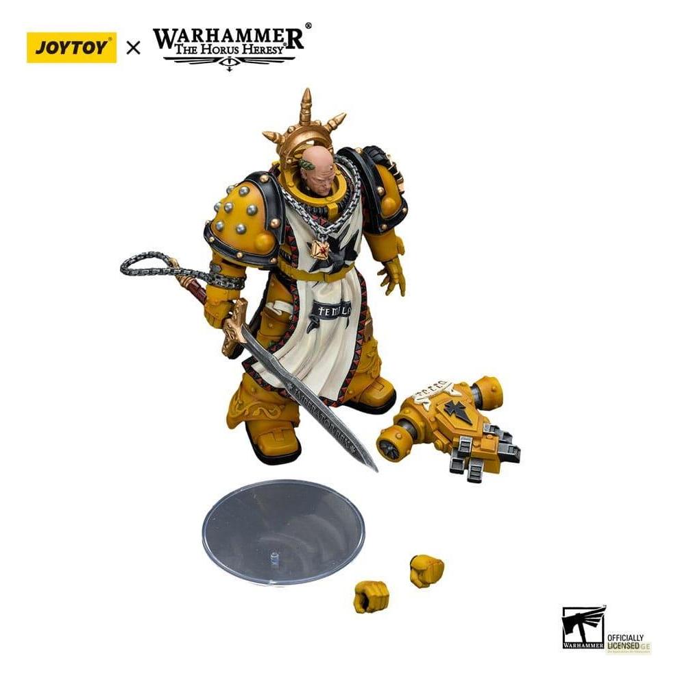 Action Figure JOYTOY Warhammer 40K Horus Heresy: Sigismund, Primo Capitano Dei Imperial Fists, 13 Cm