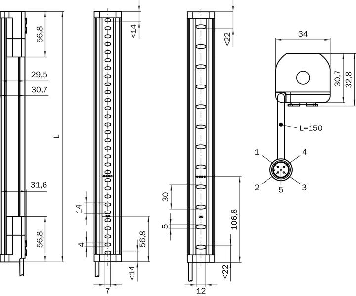 Image du produit Sick Barrière immatérielle de sécurité (Récepteur)