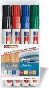 Immagine prodotto Edding Marcatore permanente 3300 (Verde, Blu, Nero, Rosso, 5 mm, 4 x)