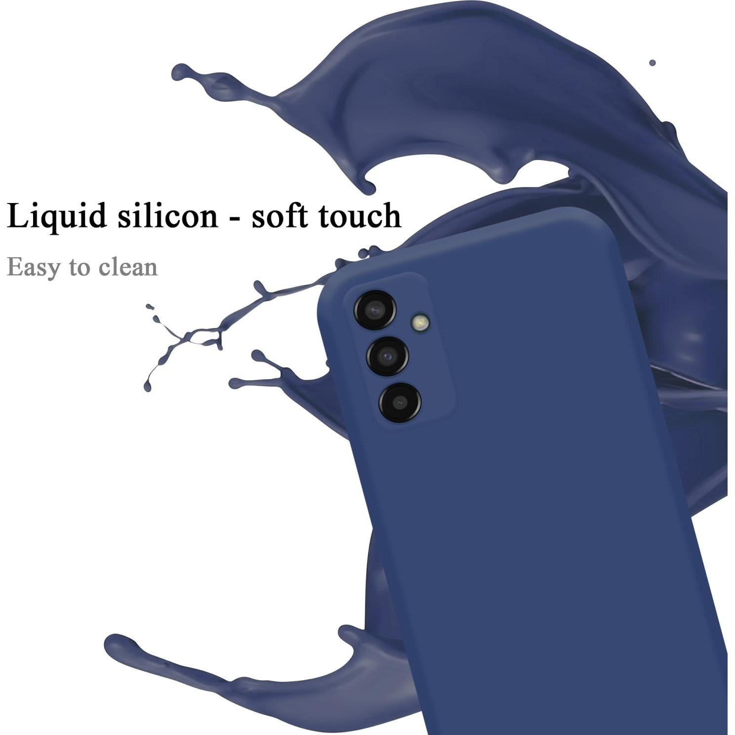 Thumbnail - Cadorabo TPU Liquid Silicone Case Hülle für Samsung Galaxy M13 4G (Samsung Galaxy M13), Smartphone Hülle, Blau