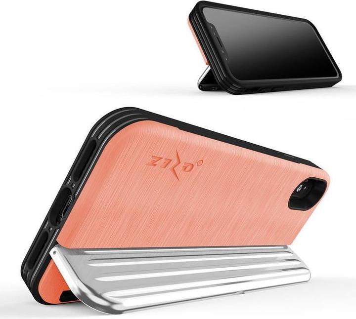 Image du produit Zizo Retro Series - Wallet Back with Magnetic Closure and Built-In Kickstand for iPhone Xs / X (Peac (Apple iPhone X, Apple iPhone XS)