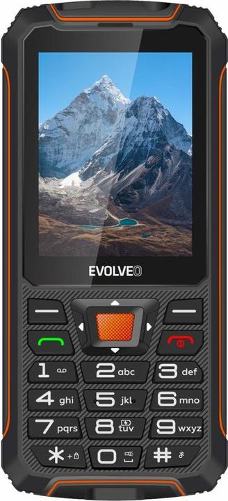 Evolveo StrongPhone Z6, vodot??sn?? odoln?? Dual SIM telefon,??erno-oran??ov?? (2.80", 2 Mpx, 2G)