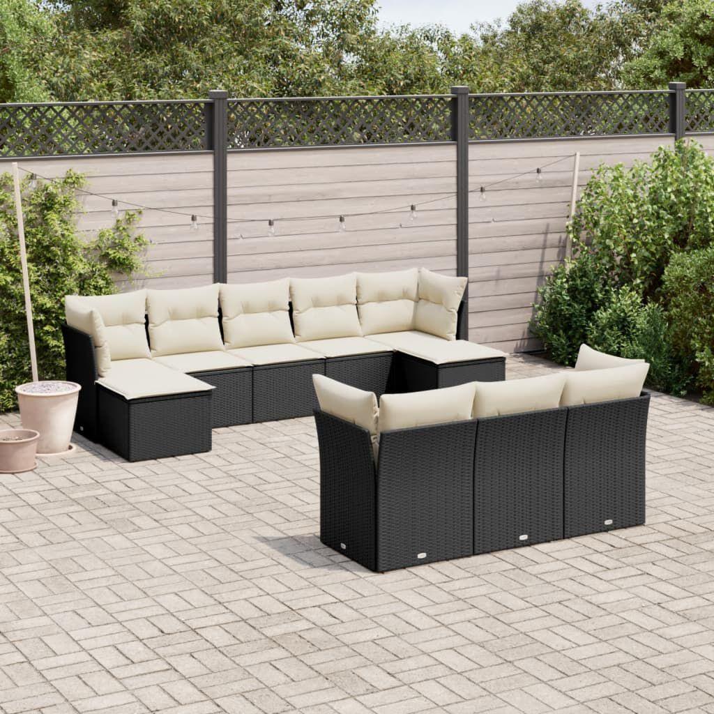 Thumbnail - VidaXL, Gartenlounge, 10-tlg. Garten-Lounge-Set mit Kissen