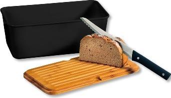 Actual product image Kesper 58091 Bread Bin Rectangular, Wood Bamboo, Plastic