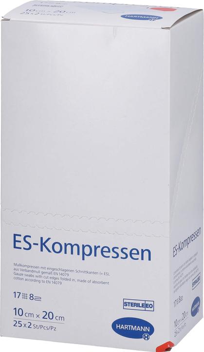Actual product image Hartmann ES compresses sterile 10 cm x 20 cm, 50 pcs. compresses