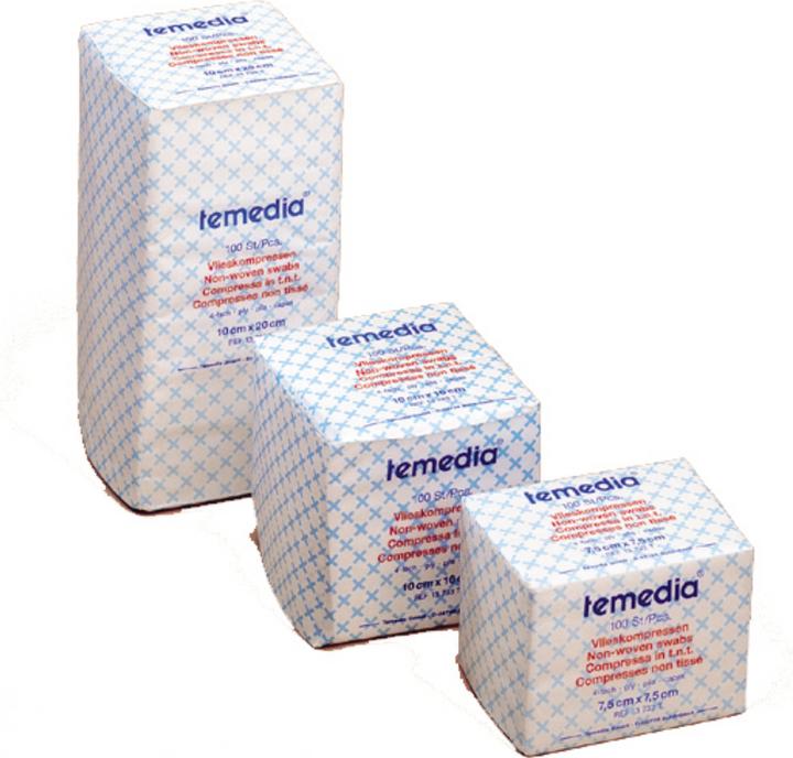 Produktbild Holthaus VLIESKOMPRESSE UNSTERIL 4FACH 10X10CM, 100 St KOM