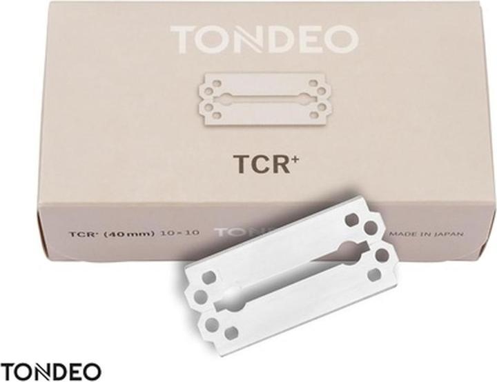Actual product image Tondeo Razor Blades TCR+ Stainless Double Blades for Razor