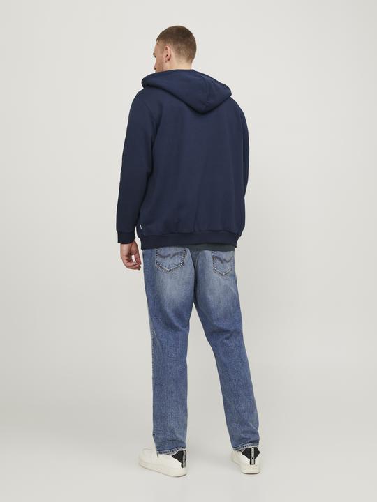 Produktbild Jack & Jones Plus Size Einfarbig Kapuzenpullover mit Reissverschluss Kapuzenpullover mit Reissverschluss (XXL)