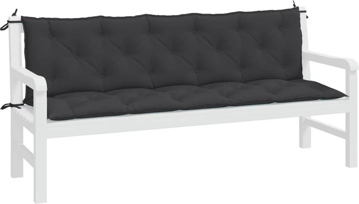 Actual product image VidaXL Garden bench cushions 2 pcs. O x ford fabric (180 x 50 x 7 cm)