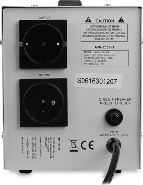 Immagine prodotto CalExotics Stabilizzatore di tensione AVR 2000VA-5AVR2000SE (2000 VA, 2000 W)