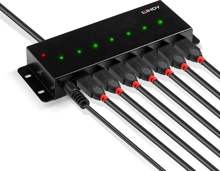 Actual product image Physix PHW-200S, tilting wall mount for TVs up to 26". (USB-A, 7 Ports)