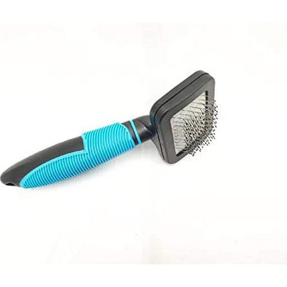 Comparer les prix de Brosse de toilettage NAYECO - À poils - Petite taille - Bleu