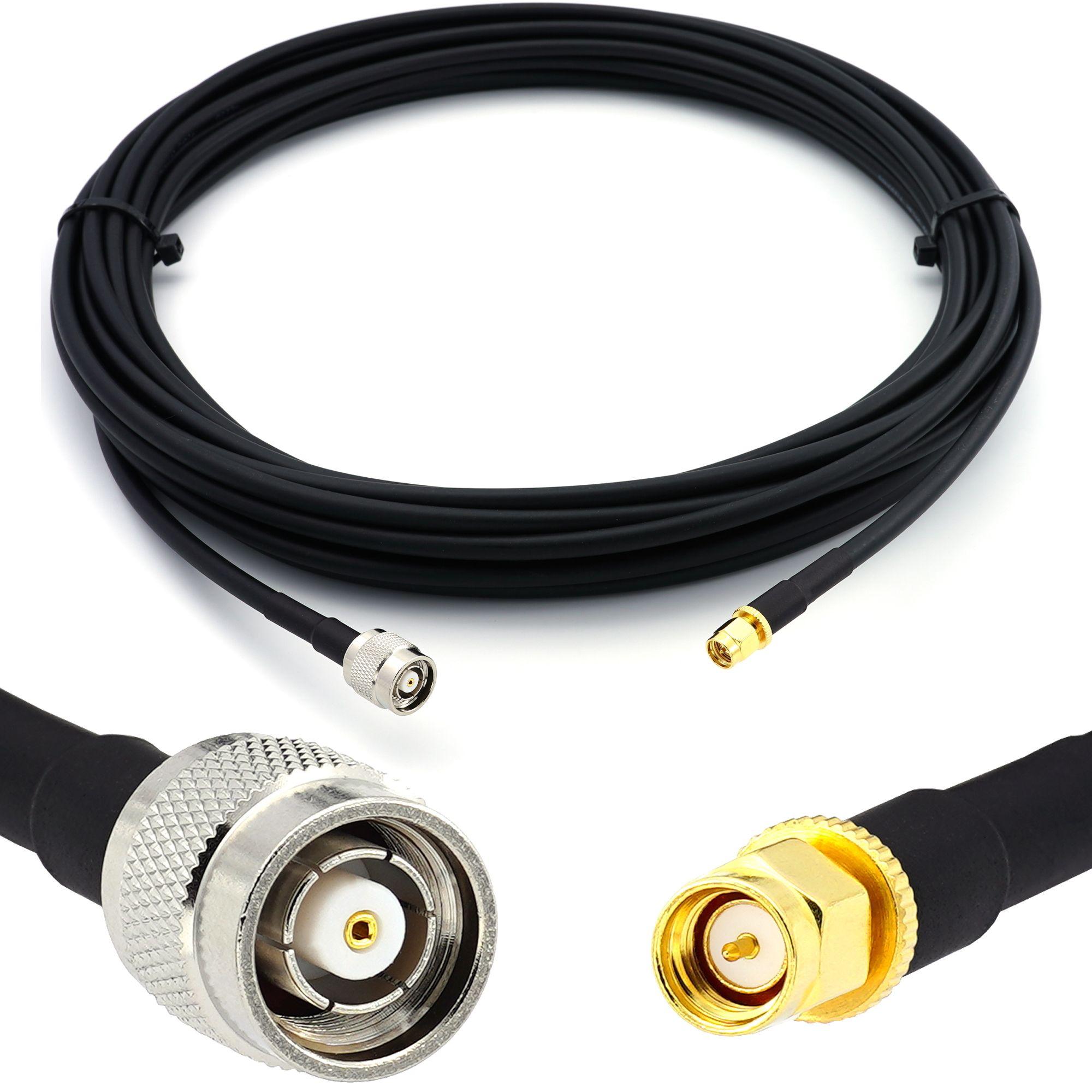 Rangeful SMA Male to RP-TNC Male 20m Coaxial Cable??? HF240 (LMR240 equivalent) HF240-RPTNCM-SM-20 (Cavi antenna), Cavo antenna