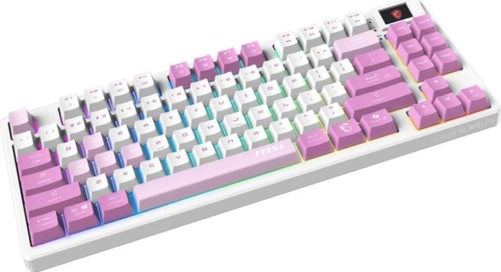 Actual product image MSI Computer keyboard KEYBOARD GAMING VIOLET US/FORGE GK600 TKL W VIOLET (US, Wireless)