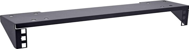 InLine 19" rack for under-table mounting, 1U, black