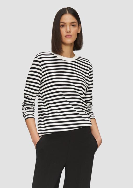 Actual product image S.Oliver T-Shirt Gestreiftes Langarmshirt aus Baumwolljersey (42)