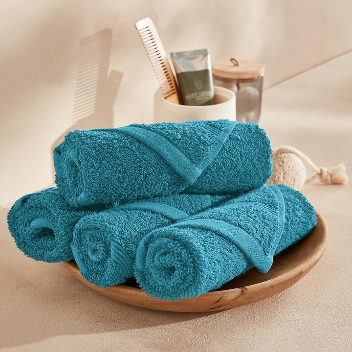 Actual product image La Redoute Interieurs 4-pack of Zavara terrycloth guest towels (40 x 40 cm)