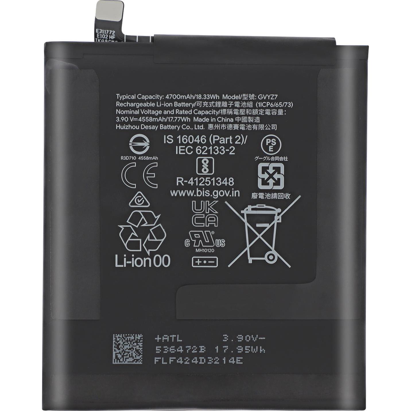 Thumbnail - Google 4700mAh Austausch-Akku, Modell GVYZ7, Smartphone Akku