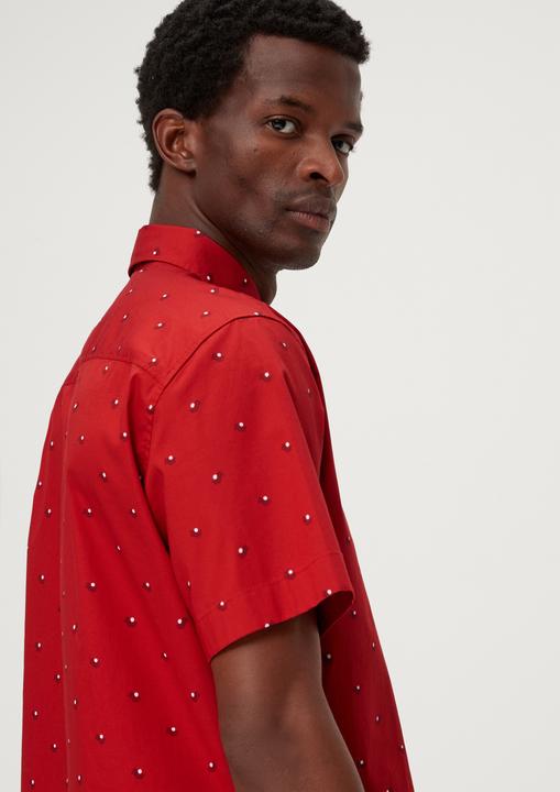 Image du produit s.Oliver Hemd Slim: Kurzarmhemd mit Alloverprint (S)