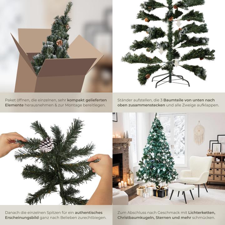 Produktbild tectake Künstlicher Weihnachtsbaum (180 cm)