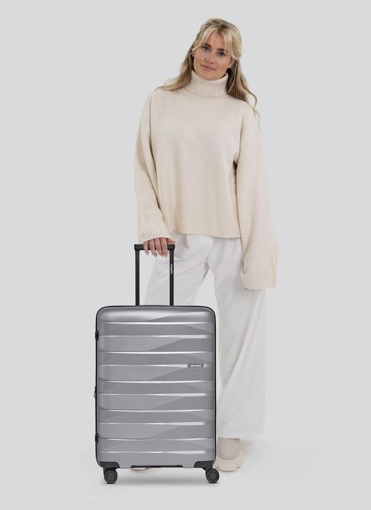 Actual product image Bergpfeil Travel 4-wheel trolley M 66 cm with expansion pleat (72 l)