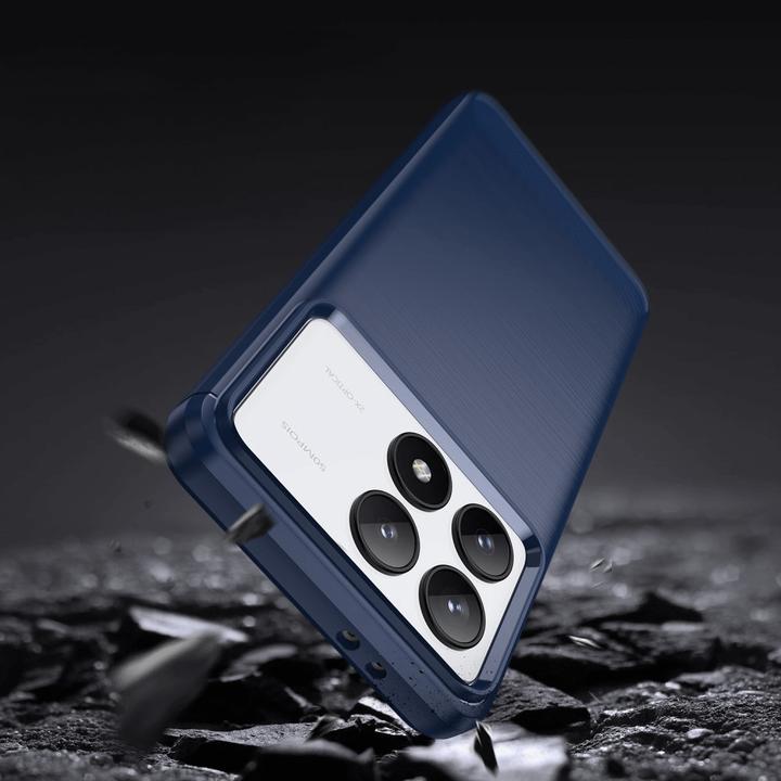 Actual product image Cover-Discount Xiaomi Poco F6 Pro - Metal Carbon Look Cover (Xiaomi Poco F6 Pro)