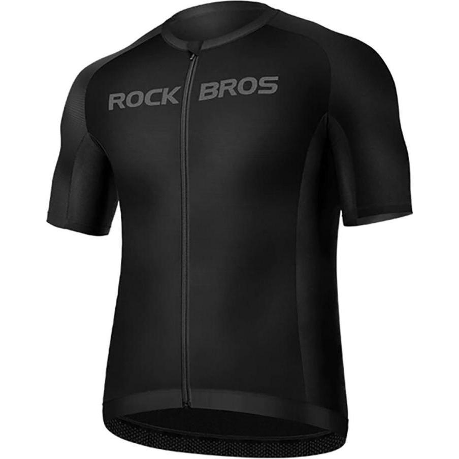 Thumbnail - Rockbros, Herren, Velotrikot, 15120002002 short sleeve cycling jersey M - black (M), Schwarz, M