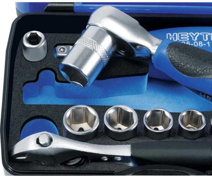 Actual product image HEYTEC Socket spanner and bits set, 44 pcs.