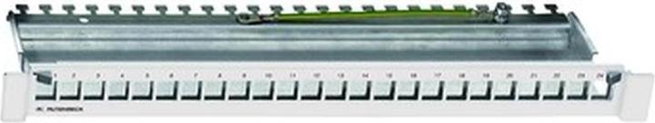 Produktbild Rutenbeck PP-UM A-24/1 - Patch Panel - Hellgrau - 1U - 48.3 cm (19")