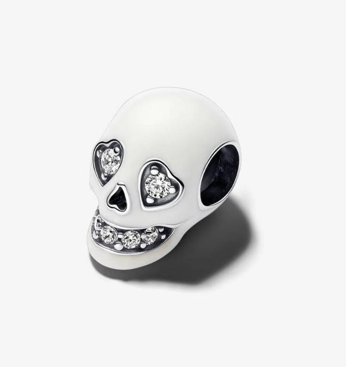 Immagine prodotto Pandora Ciondolo teschio scintillante fosforescente (Argento 925, Smalto)