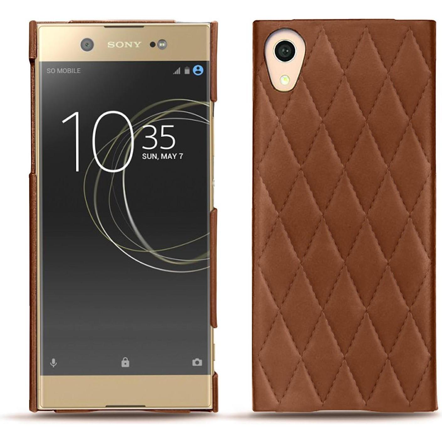 Thumbnail - Noreve Lederschutzhülle (Sony Xperia XA1 Ultra), Smartphone Hülle, Braun
