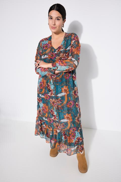 Actual product image Studio Untold Traditional Floral Layered Chiffon Maxi Dress (42, 44)