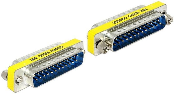 Image du produit Delock DB25m-DB25m Changeur de genre (0.05 m, Parallèle (imprimante))