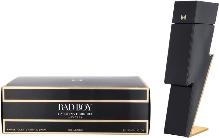 Actual product image Carolina Herrera BAD BOY Refillable Vapo-Edt 150 ml (Eau de toilette, 150 ml)