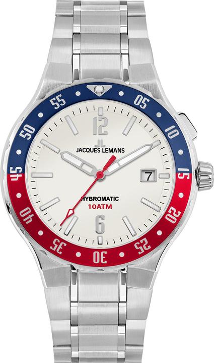 Produktbild Jacques Lemans Herrenuhr Hybromatic (Analoguhr, 42 mm)
