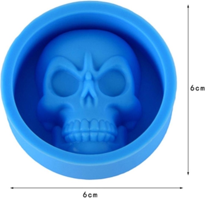Produktbild König Design Silikon Eiswürfelform Totenkopf Skull Eiswürfel Eis für Whiskey Wein Bar Party