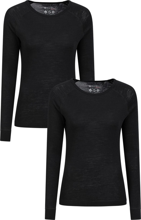 Mountain Warehouse Base Layer Oberteil Rundhalsausschnitt (2erPack)
