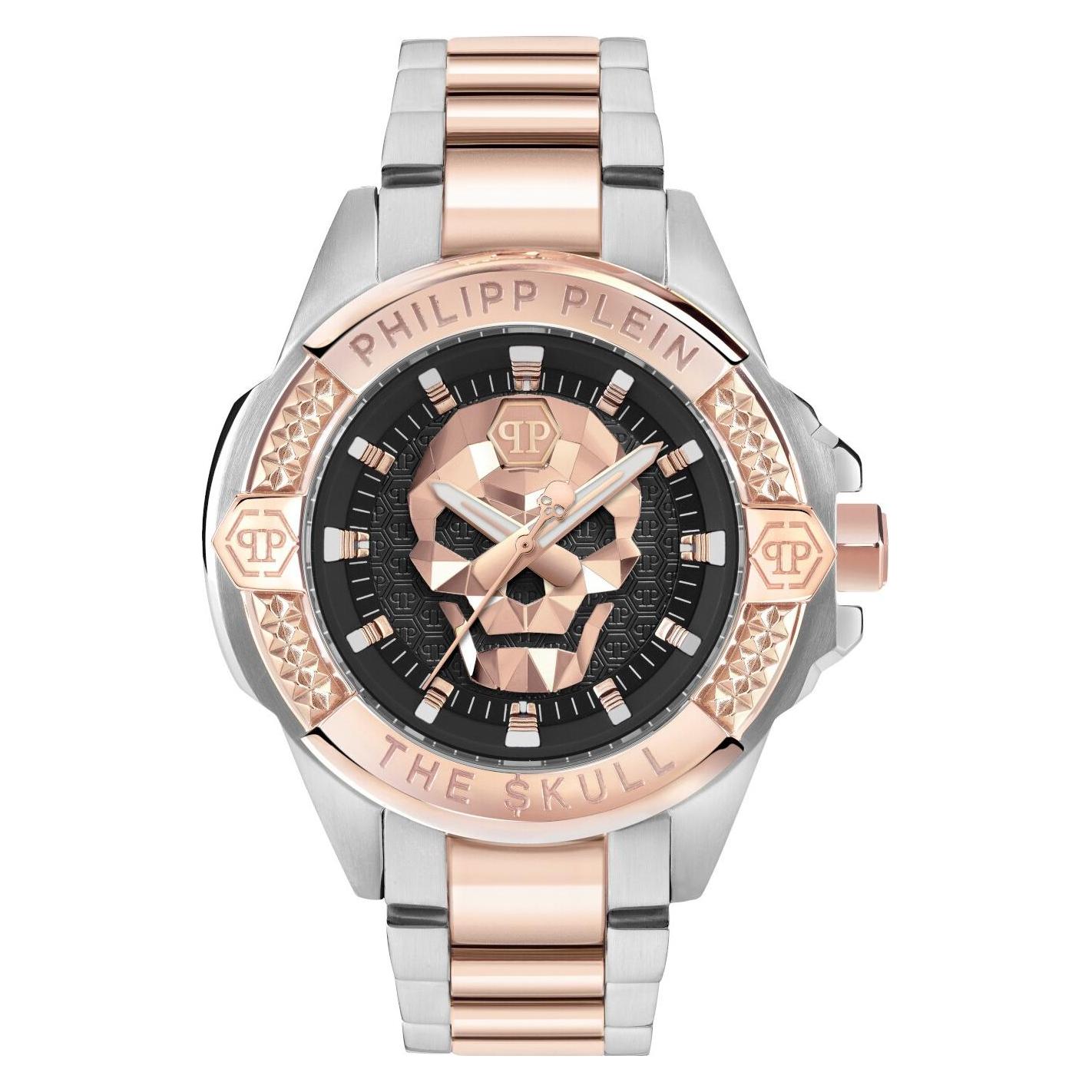 Philipp Plein, Armbanduhr, PWAAA2925, Gold, Schwarz, Silber, (Analoguhr, 47 mm)